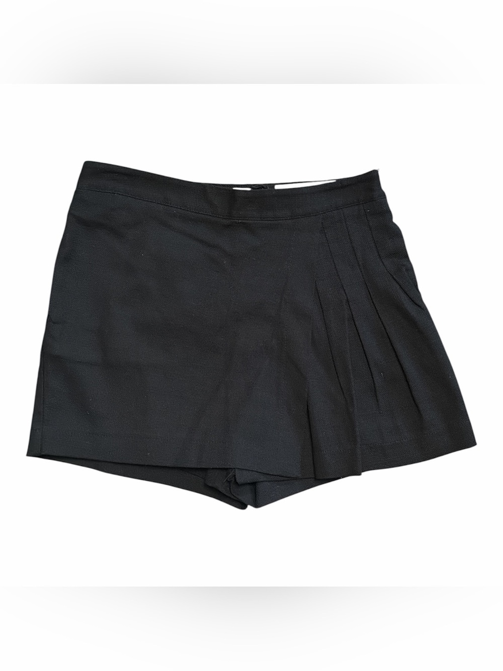 NWT Zara Black Women's Pleated Skort Shorts size S